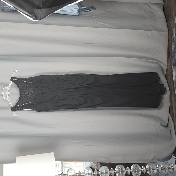 Black Davids Bridal Dress Size 12 - Picture 1 of 9